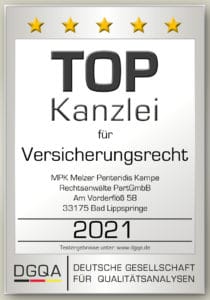 Ihre Fachkanzlei aus Paderborn • MPK – Melzer Penteridis Kampe• Fachanwalt Rechtsanwalt Versicherungsrecht Berufsunfähigkeitsversicherung